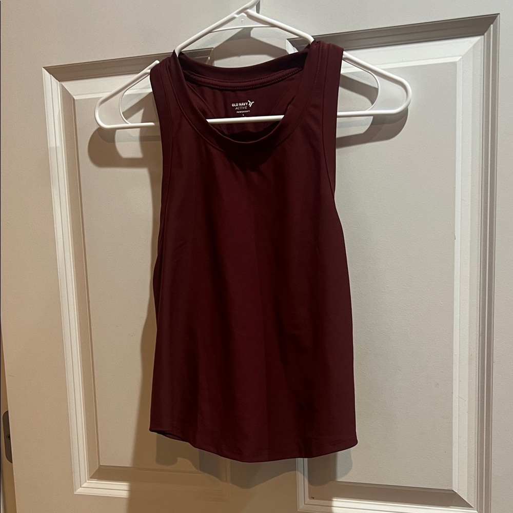 Old Navy Women's Burgundy Athletic Tank Top
